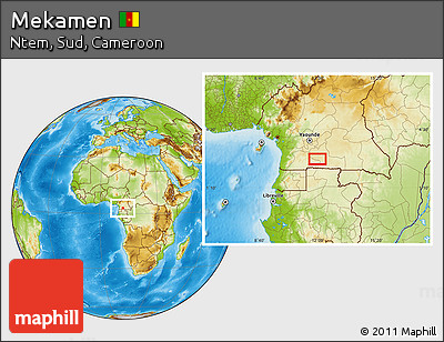 Physical Location Map of Mekamen
