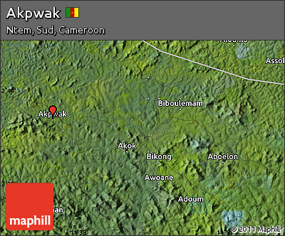 Satellite Map of Akpwak