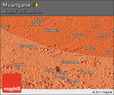 Political Panoramic Map of Mvangane
