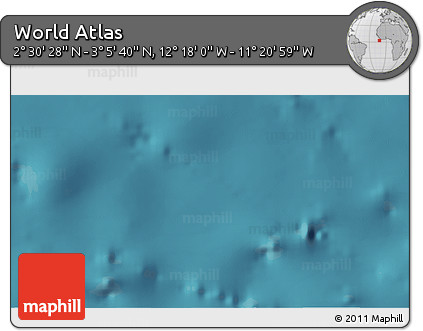 Satellite 3D Map of the Area around 2° 48' 4" N, 11° 49' 29" W