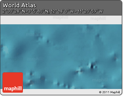 Satellite 3D Map of the Area around 2° 48' 4" N, 11° 49' 29" W