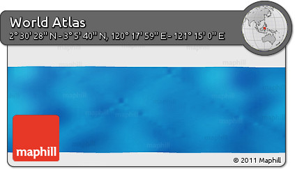 Physical Panoramic Map of the Area around 2° 48' 4" N, 120° 46' 30" E