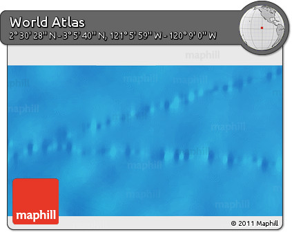 Physical 3D Map of the Area around 2° 48' 4" N, 120° 37' 30" W
