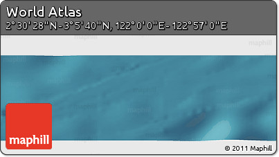 Satellite Panoramic Map of the Area around 2° 48' 4" N, 122° 28' 29" E