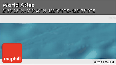 Satellite Panoramic Map of the Area around 2° 48' 4" N, 122° 28' 29" E