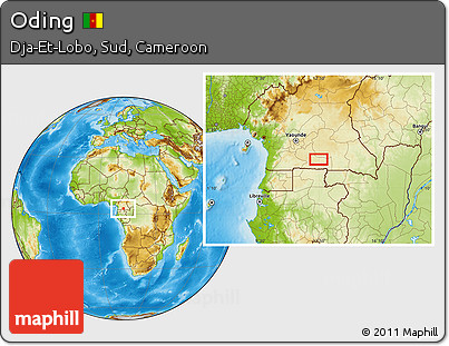 Physical Location Map of Oding