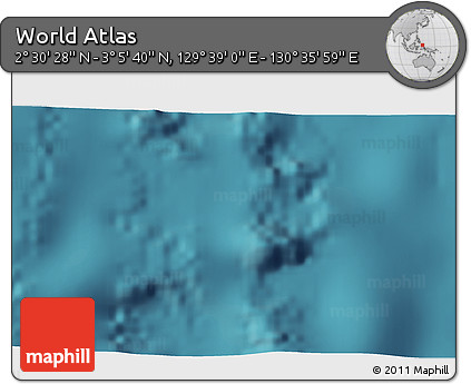 Satellite 3D Map of the Area around 2° 48' 4" N, 130° 7' 30" E