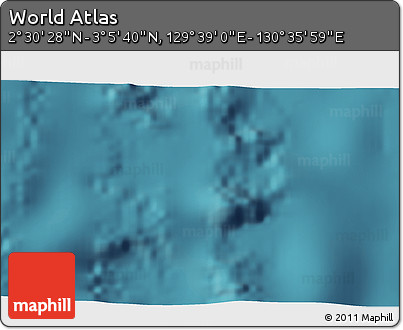 Satellite 3D Map of the Area around 2° 48' 4" N, 130° 7' 30" E
