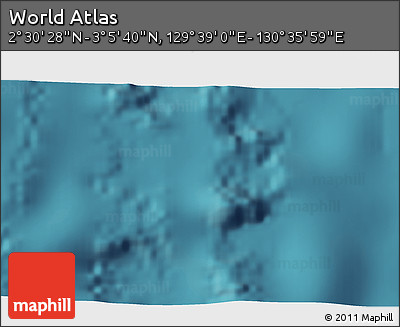 Satellite 3D Map of the Area around 2° 48' 4" N, 130° 7' 30" E