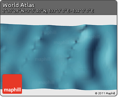 Satellite 3D Map of the Area around 2° 48' 4" N, 133° 31' 30" E