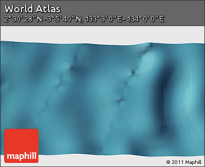 Satellite 3D Map of the Area around 2° 48' 4" N, 133° 31' 30" E