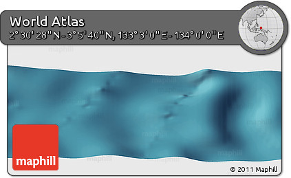 Satellite Panoramic Map of the Area around 2° 48' 4" N, 133° 31' 30" E