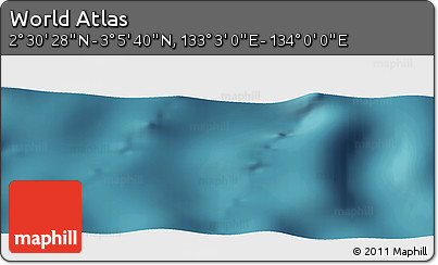 Satellite Panoramic Map of the Area around 2° 48' 4" N, 133° 31' 30" E