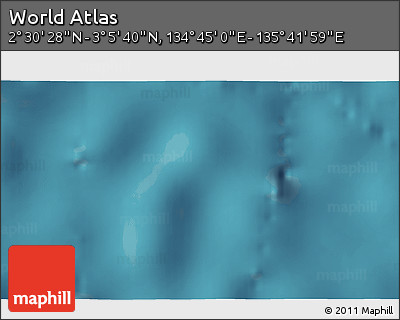 Satellite 3D Map of the Area around 2° 48' 4" N, 135° 13' 29" E