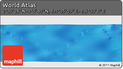 Physical Panoramic Map of the Area around 2° 48' 4" N, 136° 4' 29" E