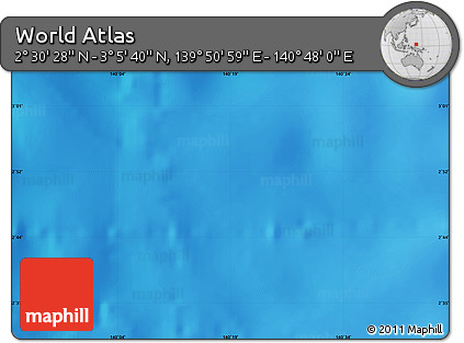 Physical Map of the Area around 2° 48' 4" N, 140° 19' 29" E