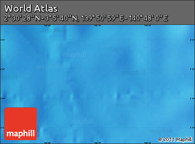 Physical Map of the Area around 2° 48' 4" N, 140° 19' 29" E