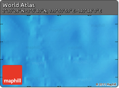 Physical Map of the Area around 2° 48' 4" N, 140° 19' 29" E
