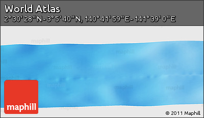 Physical Panoramic Map of the Area around 2° 48' 4" N, 141° 10' 30" E