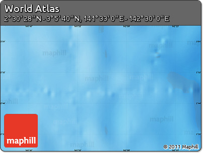 Physical Map of the Area around 2° 48' 4" N, 142° 1' 30" E
