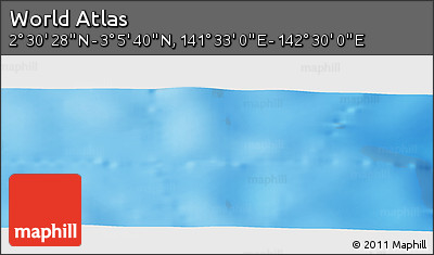 Physical Panoramic Map of the Area around 2° 48' 4" N, 142° 1' 30" E