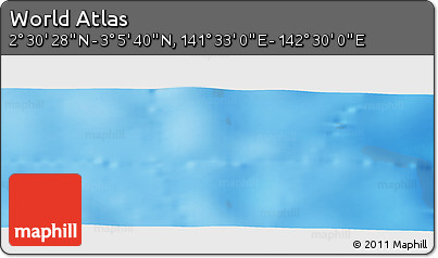 Physical Panoramic Map of the Area around 2° 48' 4" N, 142° 1' 30" E