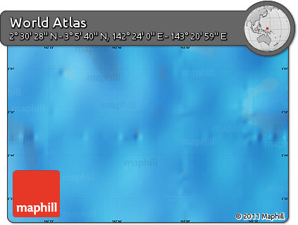 Physical Map of the Area around 2° 48' 4" N, 142° 52' 30" E