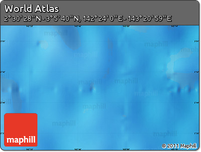 Physical Map of the Area around 2° 48' 4" N, 142° 52' 30" E