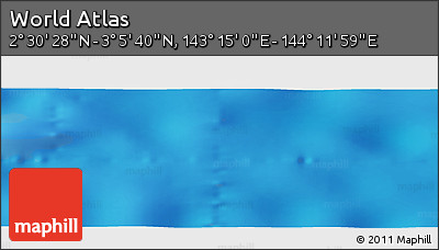 Physical Panoramic Map of the Area around 2° 48' 4" N, 143° 43' 29" E
