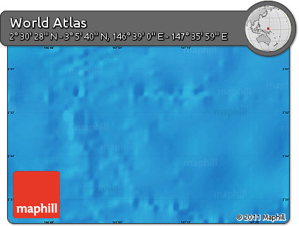 Physical Map of the Area around 2° 48' 4" N, 147° 7' 30" E