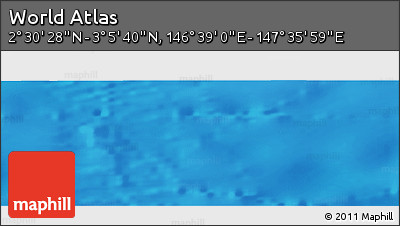 Physical Panoramic Map of the Area around 2° 48' 4" N, 147° 7' 30" E