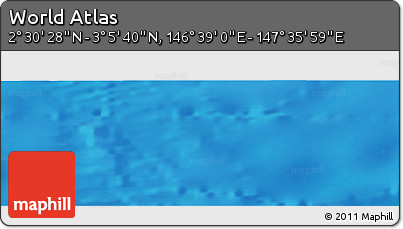 Physical Panoramic Map of the Area around 2° 48' 4" N, 147° 7' 30" E