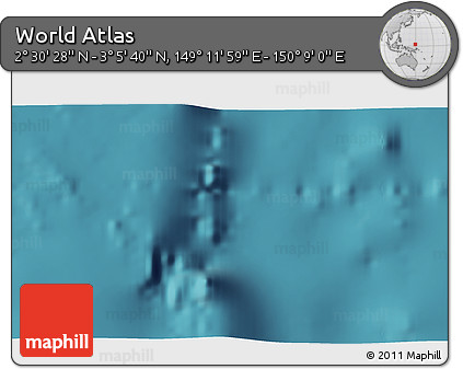 Satellite 3D Map of the Area around 2° 48' 4" N, 149° 40' 30" E