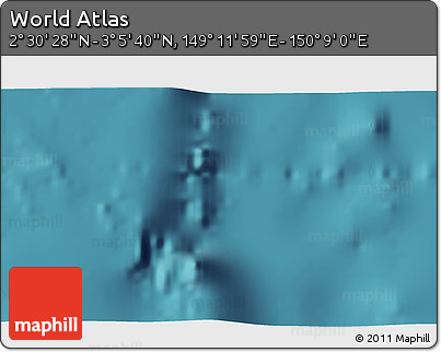 Satellite 3D Map of the Area around 2° 48' 4" N, 149° 40' 30" E