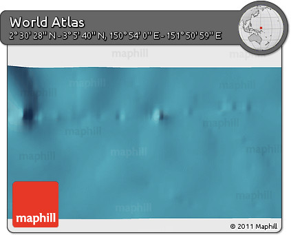 Satellite 3D Map of the Area around 2° 48' 4" N, 151° 22' 30" E