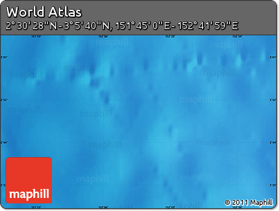 Physical Map of the Area around 2° 48' 4" N, 152° 13' 29" E