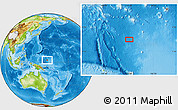 Physical Location Map of the area around 2° 48' 4" N, 153° 4' 29" E
