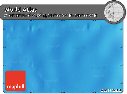 Physical Map of the Area around 2° 48' 4" N, 153° 4' 29" E
