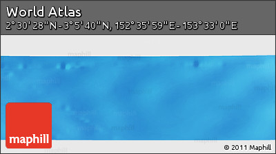 Physical Panoramic Map of the Area around 2° 48' 4" N, 153° 4' 29" E