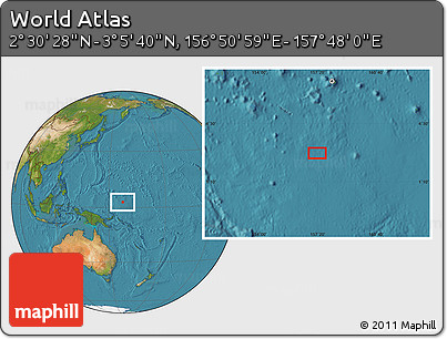 Satellite Location Map of the Area around 2° 48' 4" N, 157° 19' 29" E