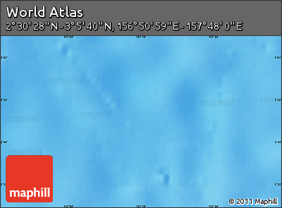 Physical Map of the Area around 2° 48' 4" N, 157° 19' 29" E