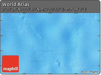 Physical Map of the Area around 2° 48' 4" N, 157° 19' 29" E