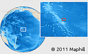 Shaded Relief Location Map of the area around 2° 48' 4" N, 157° 10' 30" W