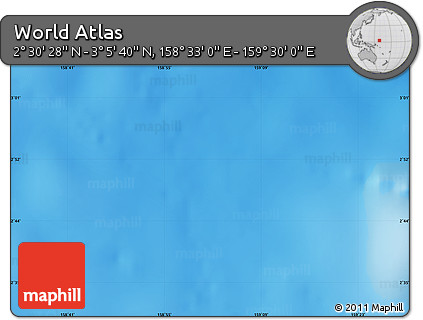 Physical Map of the Area around 2° 48' 4" N, 159° 1' 30" E