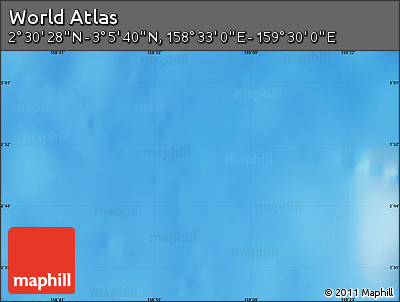 Physical Map of the Area around 2° 48' 4" N, 159° 1' 30" E