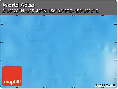 Physical Map of the Area around 2° 48' 4" N, 159° 1' 30" E