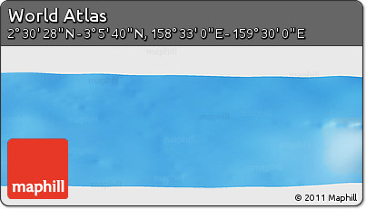 Physical Panoramic Map of the Area around 2° 48' 4" N, 159° 1' 30" E