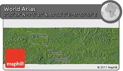 Satellite Panoramic Map of the Area around 2° 48' 4" N, 15° 22' 30" E