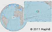 Gray Location Map of the area around 2° 48' 4" N, 15° 13' 29" W, hill shading
