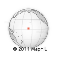 Outline Map of the Area around 2° 48' 4" N, 160° 34' 29" W, rectangular outline
